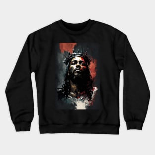 Black Urban African American Jesus Christ Crewneck Sweatshirt